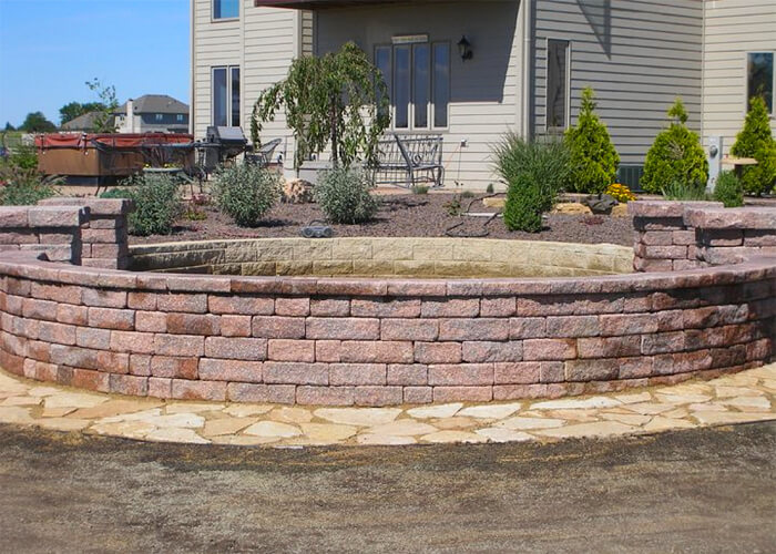 Brick patio installation
